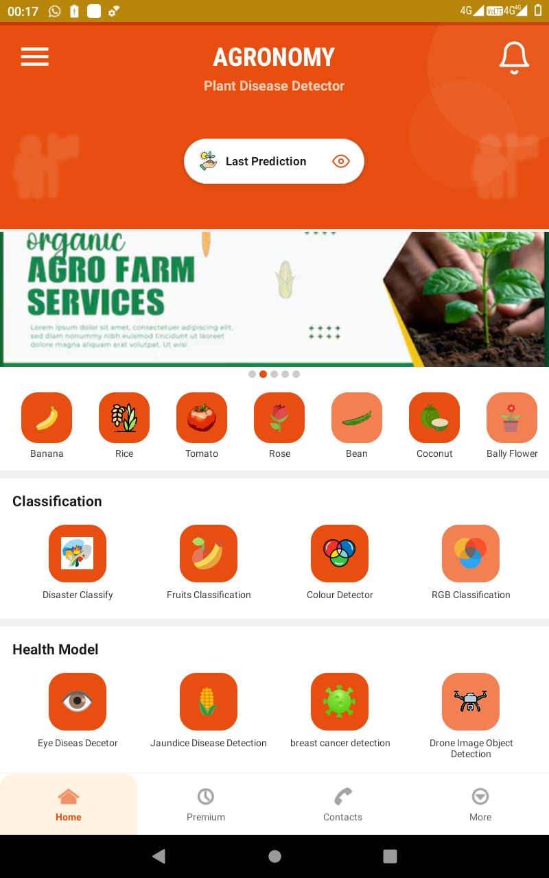 Agronomy assistant app screenshot